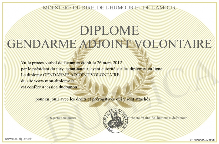 diplome pour etre gendarme